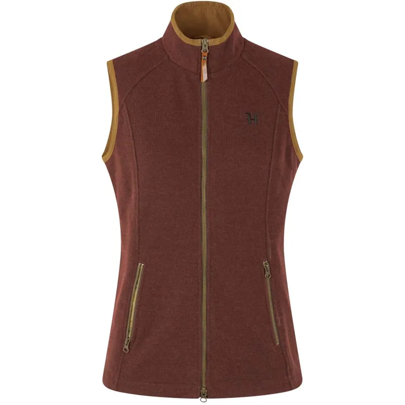 Härkila Sandhem Pro Ladies Wool Waistcoat in Dark Copper - X Large