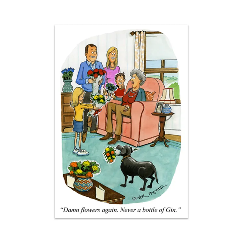 Oliver Preston Greetings Card in OPC519