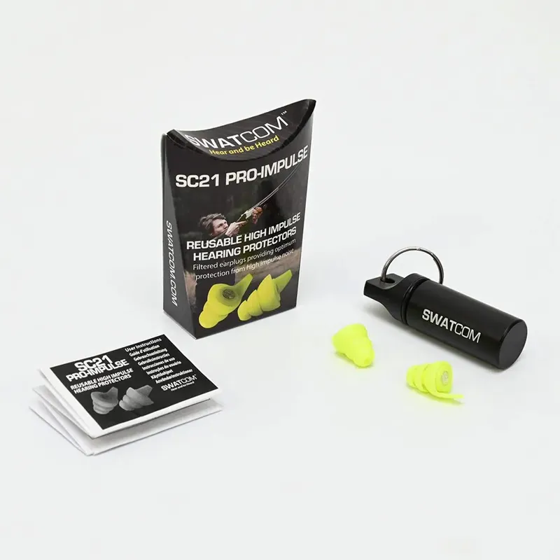 Swatcom SC21 Pro Impulse Ear Plugs in Green -2