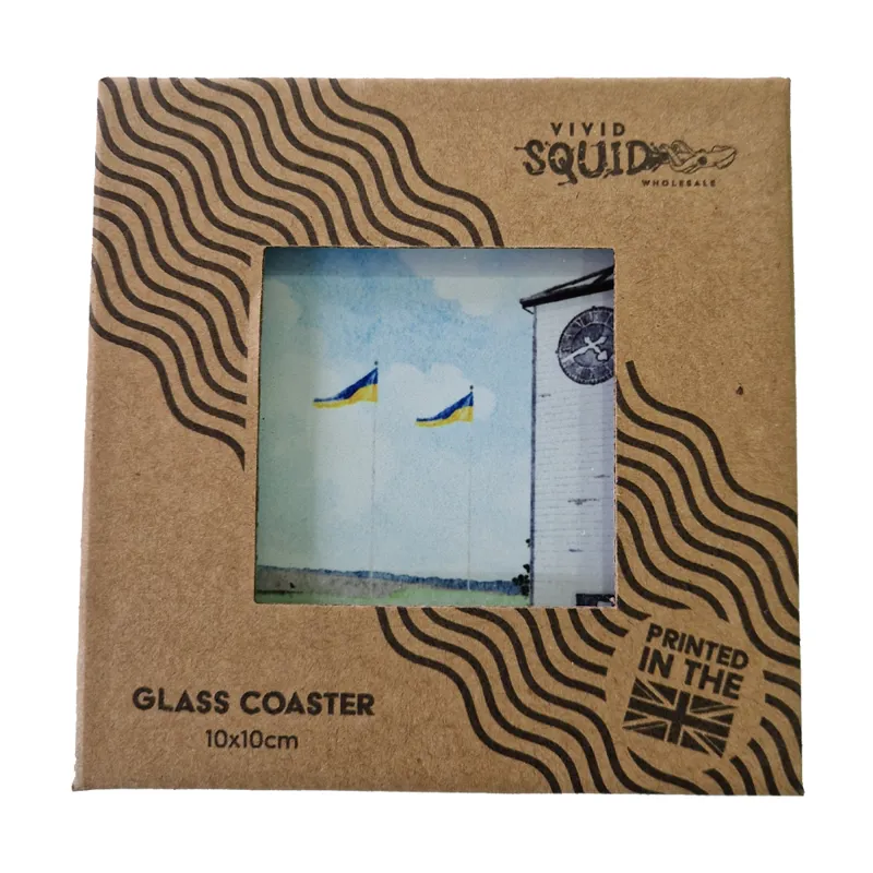 Vivid Squid Bisley Glass Coaster-1
