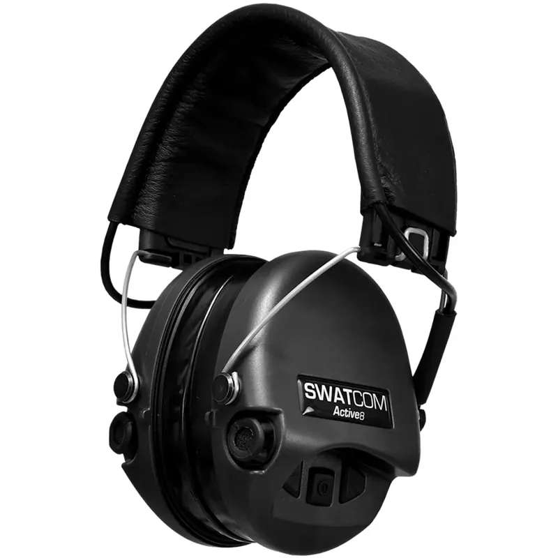 Swatcom Active8 Electronic Ear Defenders in Black