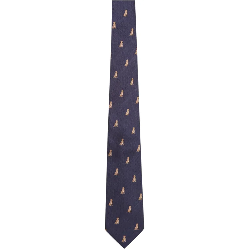 Schöffel Ashford Silk Tie in Navy Labrador