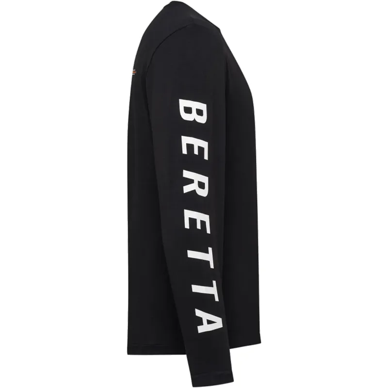 Beretta Team Long-Sleeved T-Shirt in Black-2