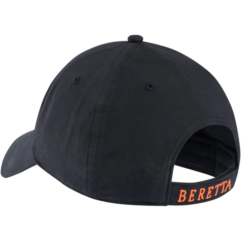 Beretta Big B Unisex Cap in Black and Orange-1