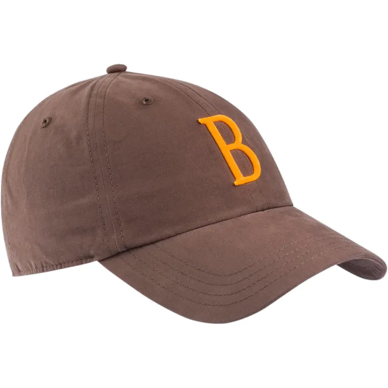 Beretta Big B Unisex Cap in Light Brown and Orange
