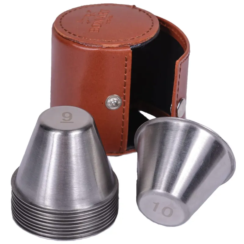 Bonart Small Numbered Cup Set in Tan