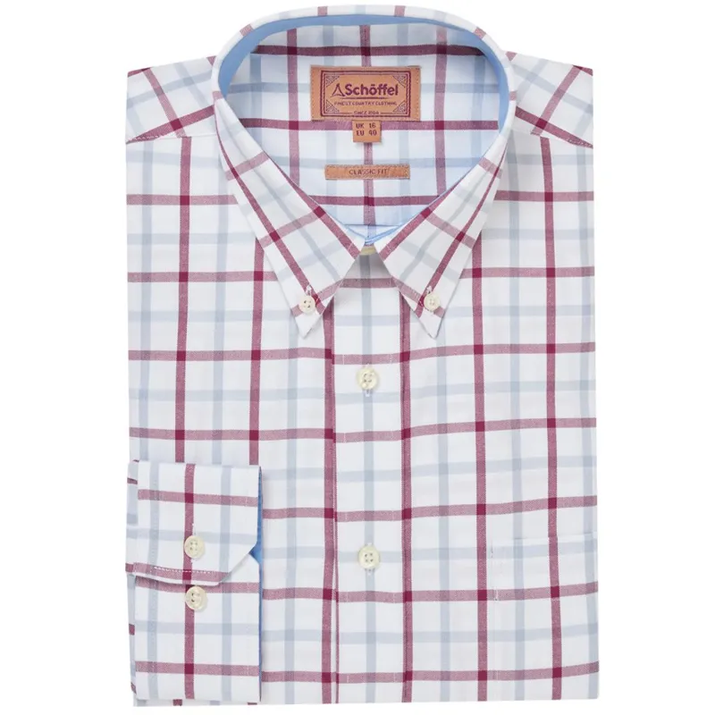 Schöffel Brancaster Classic Shirt in Mountain Blue Check