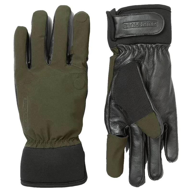 Sealskinz Waterproof Broome Shooting Gloves in Olive Green