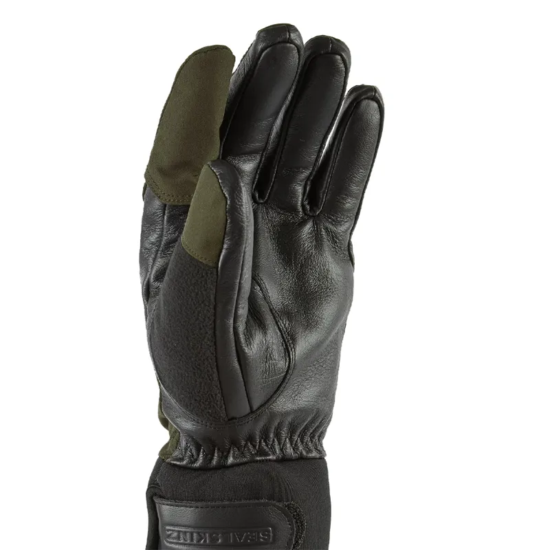 Sealskinz Waterproof Broome Shooting Gloves in Olive Green-1