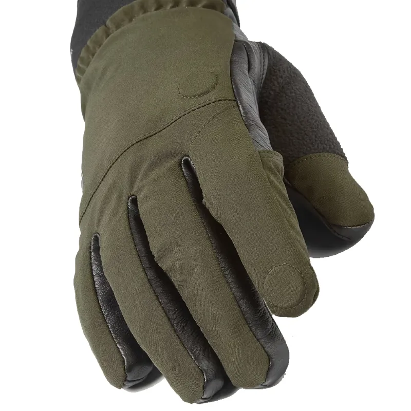 Sealskinz Waterproof Broome Shooting Gloves in Olive Green-2