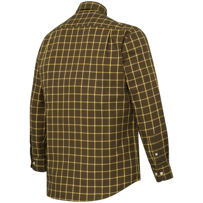 Beretta Bryggen Shirt in Brown and Yellow Check-1