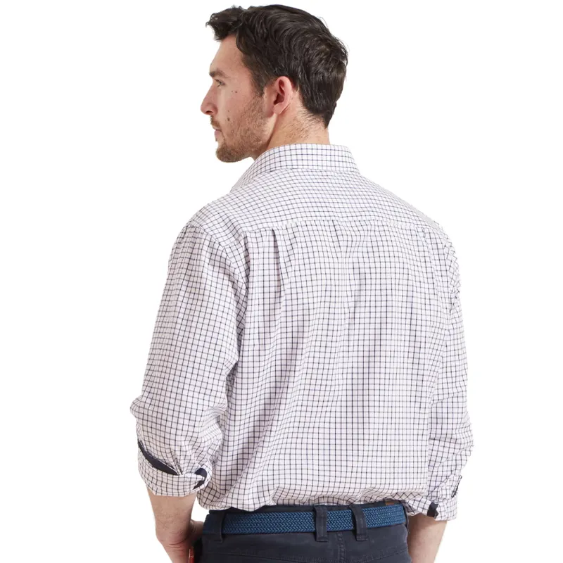 Schöffel Cambridge Classic Check Shirt in Dark Navy-2