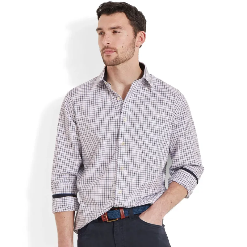 Schöffel Cambridge Classic Check Shirt in Dark Navy-1