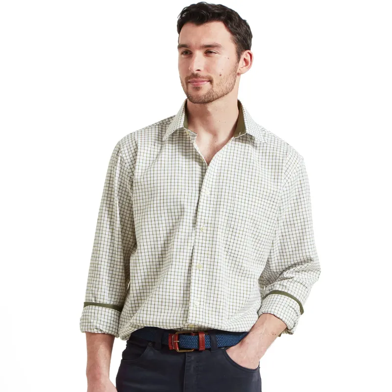 Schöffel Cambridge Classic Check Shirt in Olive-1