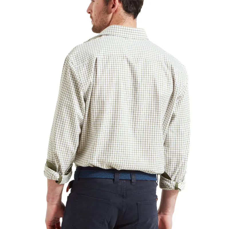 Schöffel Cambridge Classic Check Shirt in Olive-2