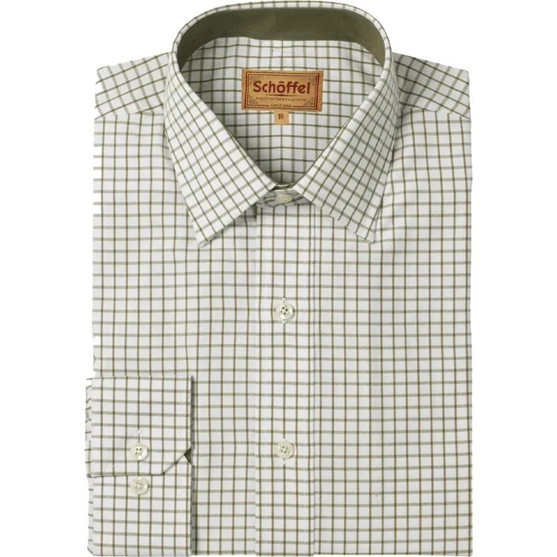 Schöffel Cambridge Classic Check Shirt in Olive