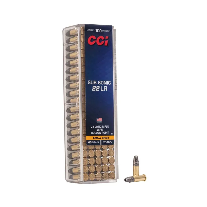 CCI Subsonic 40 Grain in .22LR - 100 Rounds