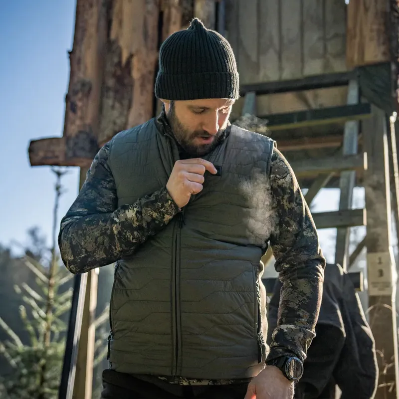 Seeland Celsius Heat Liner Waistcoat in Grape Leaf-2