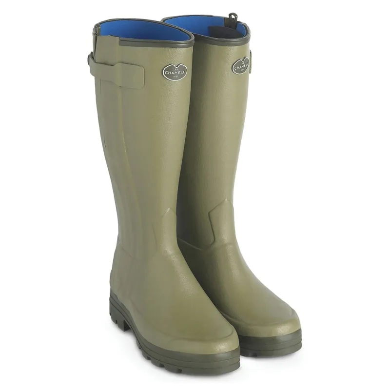 Le Chameau Chasseur Neo Wellingtons - 41cm Calf in Vert Vierzon	