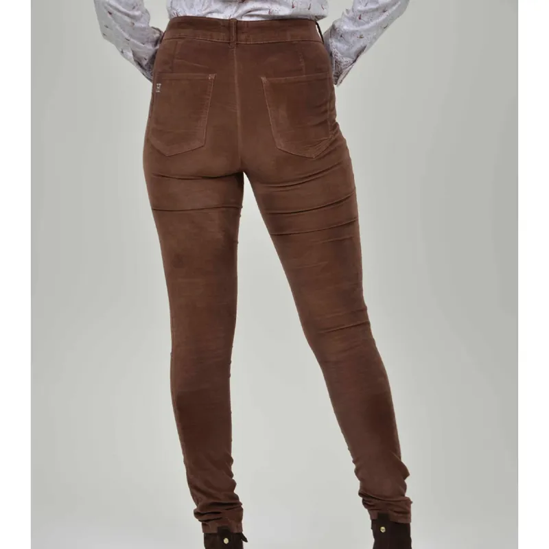 Hartwell Rosie Ladies Moleskin Jeans in Chestnut-1