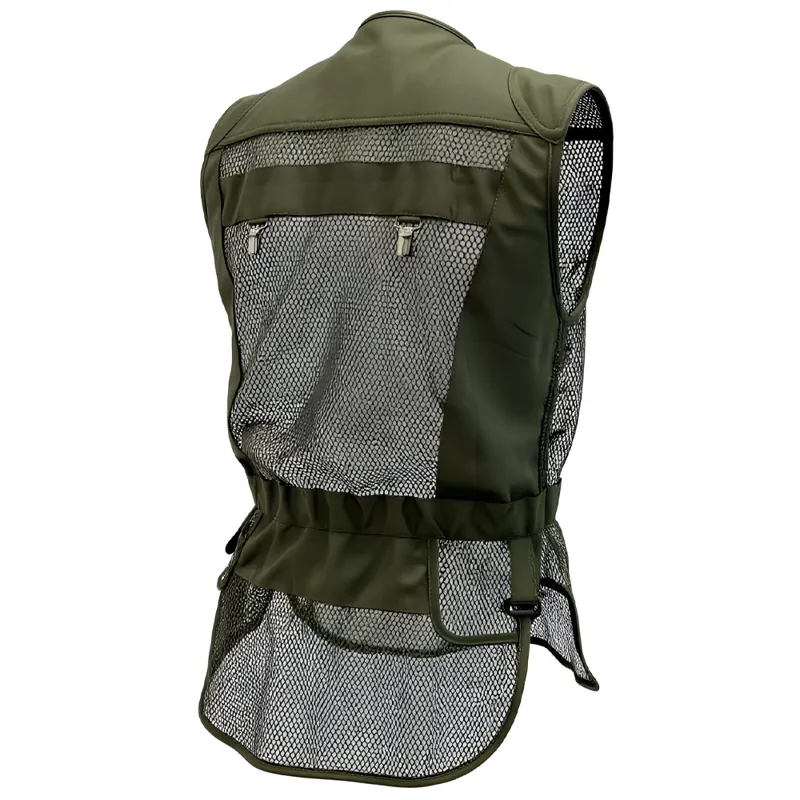 ClayClo Classic Pro Shooting Vest in Olive Green-1