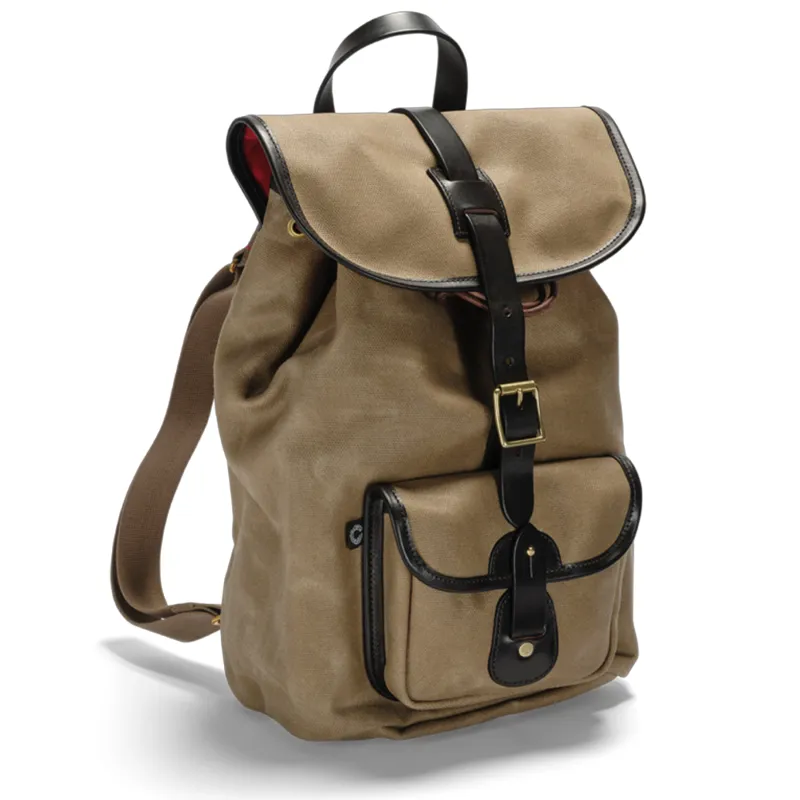 Croots Vintage Canvas Rucksack in Sand