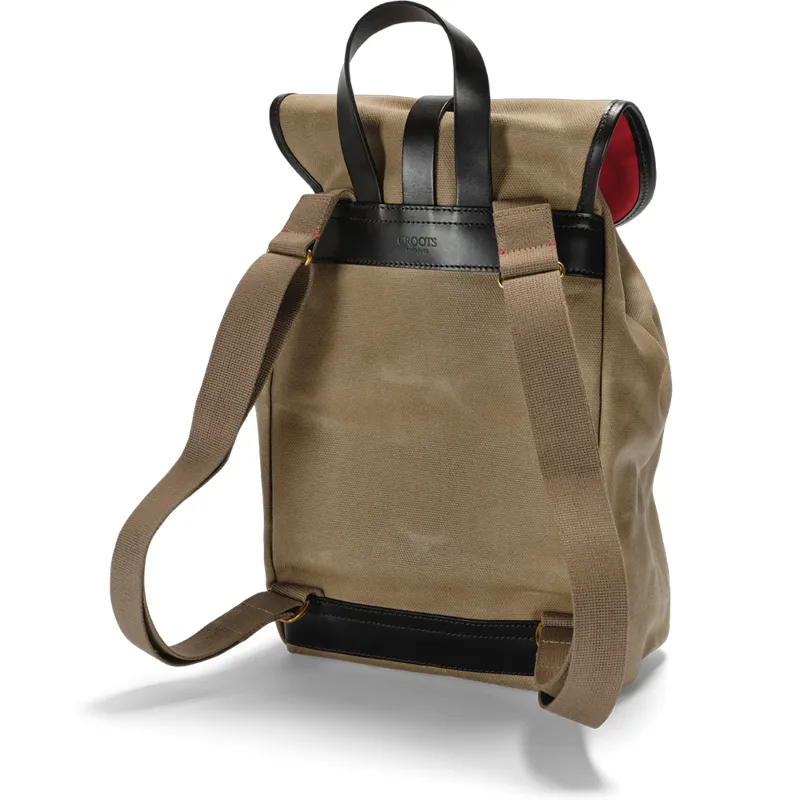 Croots Vintage Canvas Rucksack in Sand-1