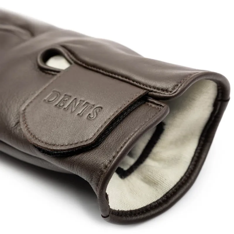 Dents Nomex Silk-Lined Right Hand Leather Shooting Gloves in Brown-2