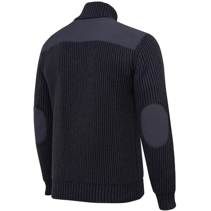 Beretta Dover Half Zip Tech Sweater in Ebony-1