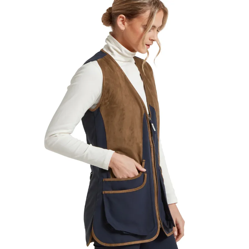 Schöffel Edenham Ladies Clay Shooting Vest in True Navy-1