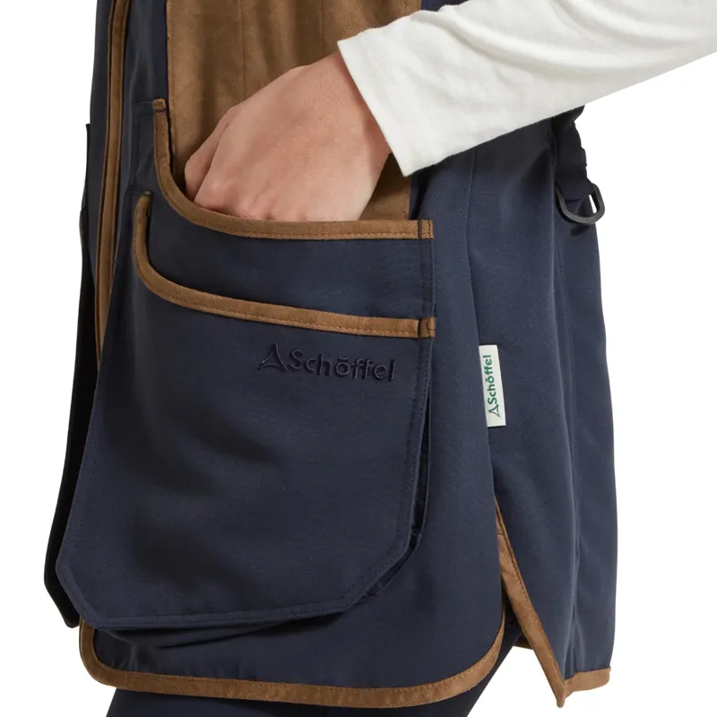 Schöffel Edenham Ladies Clay Shooting Vest in True Navy-3