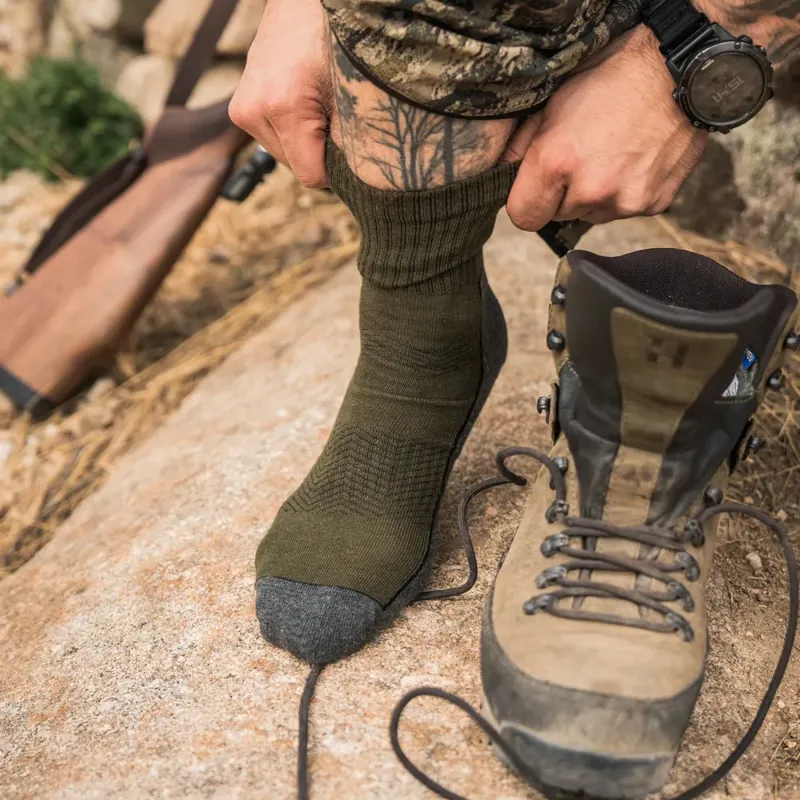 Seeland Field Sock 3 Pack in Pine Green/Dark Grey-3