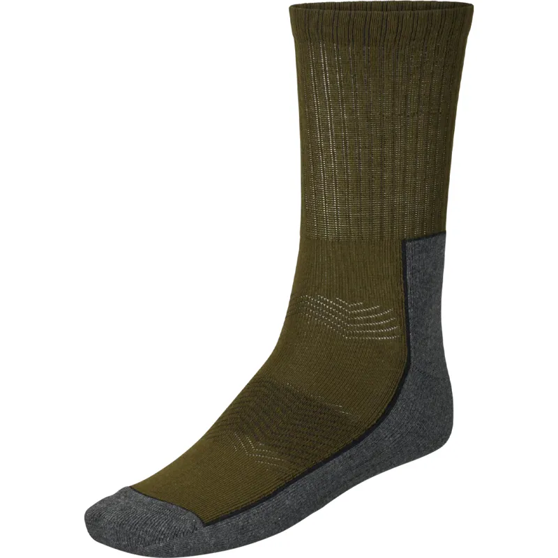 Seeland Field Sock 3 Pack in Pine Green/Dark Grey