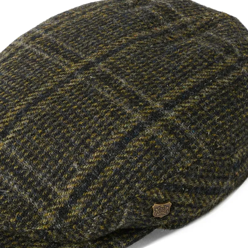 Failsworth Finsbay Harris Tweed Flat Cap in 465-1