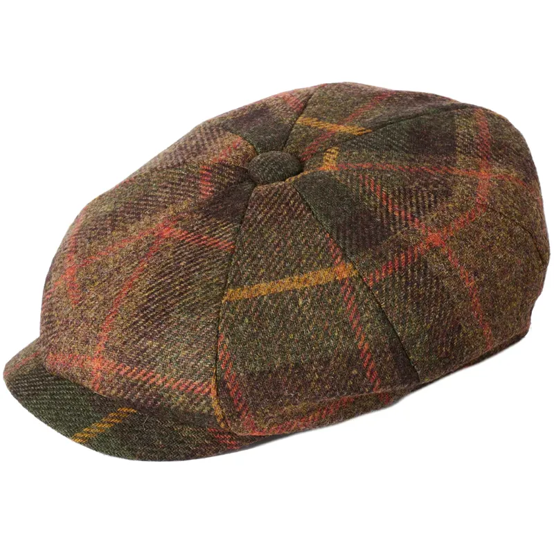 Failsworth Ladies British Wool Baker Boy Cap in Green