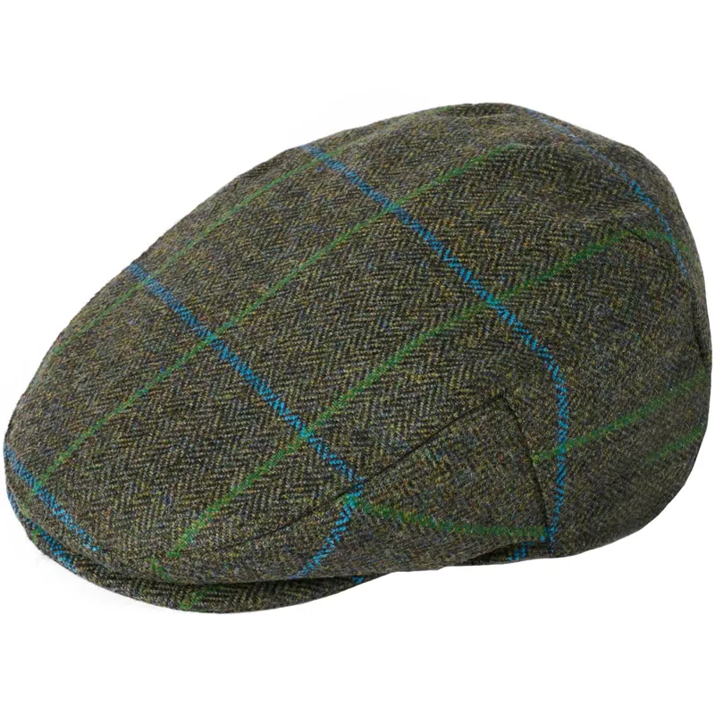 Failsworth Waterproof Tweed Flat Cap in 487