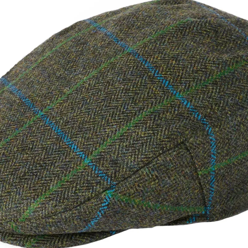 Failsworth Waterproof Tweed Flat Cap in 487-1