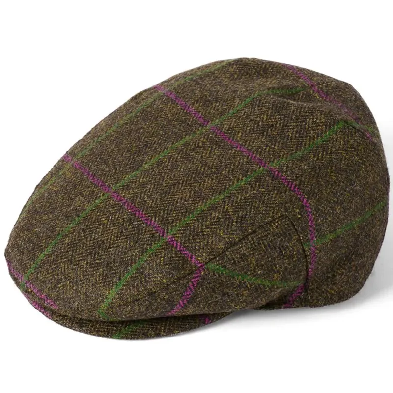 Failsworth Waterproof Tweed Flat Cap in 488