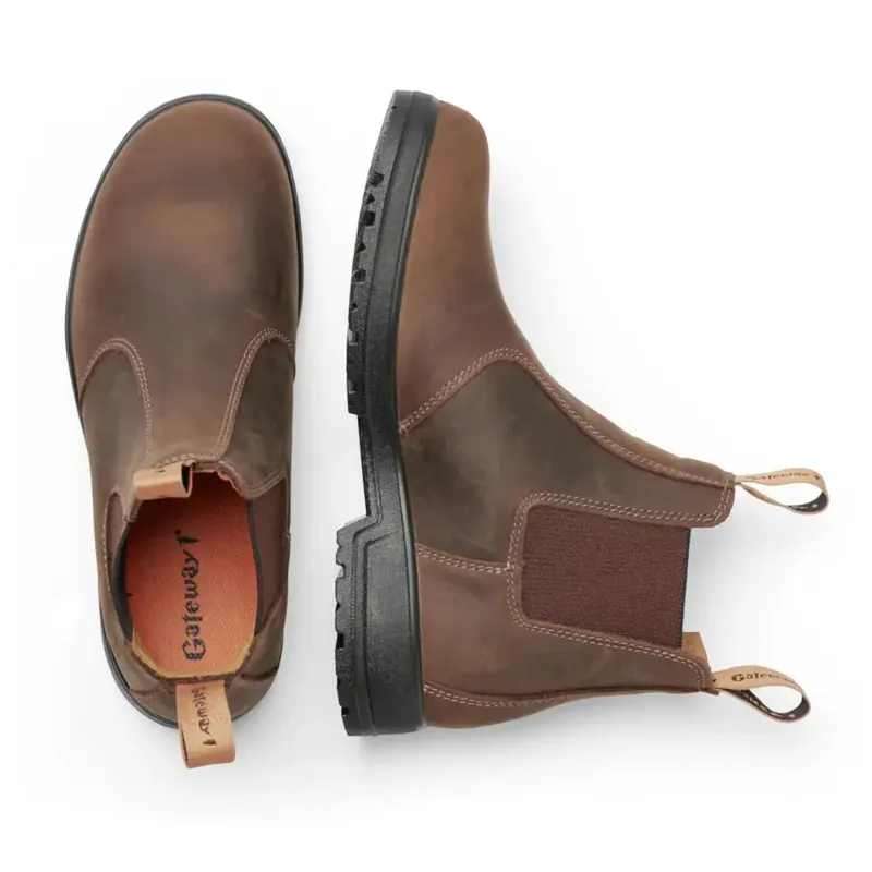 Gateway1 SD 6 Inch Pull-on Chelsea Boot in Coffee-2