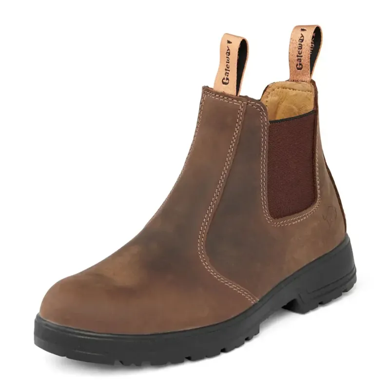 Gateway1 SD 6 Inch Pull-on Chelsea Boot in Coffee