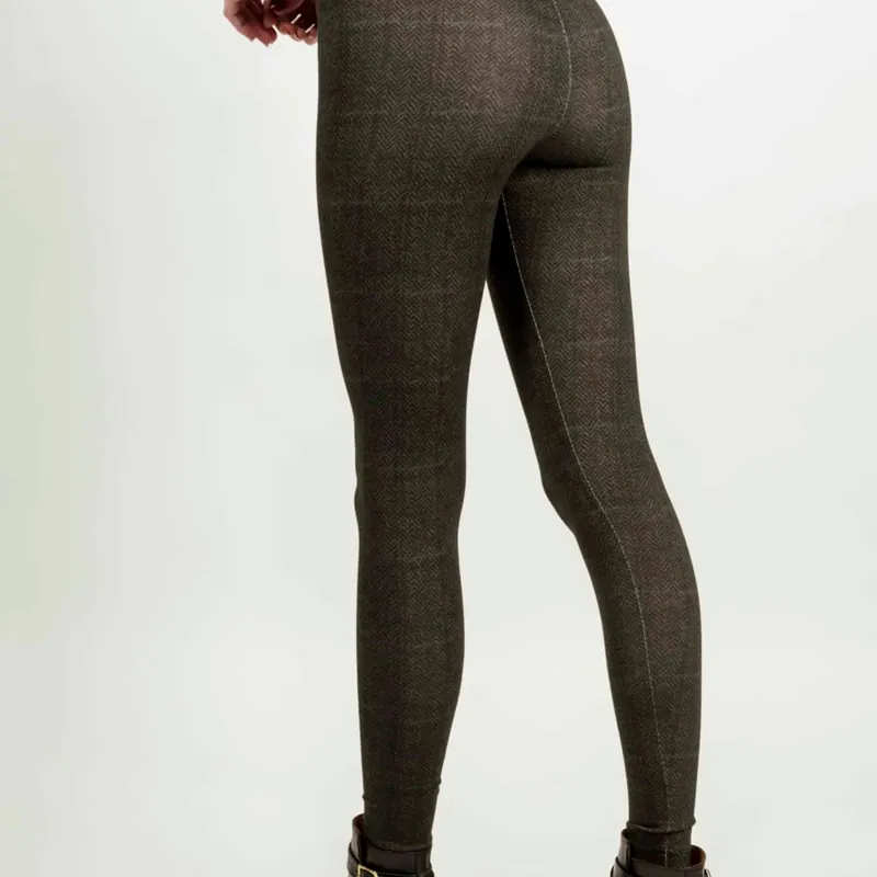 Hartwell Mia Ladies Tweed Leggings in Green -1