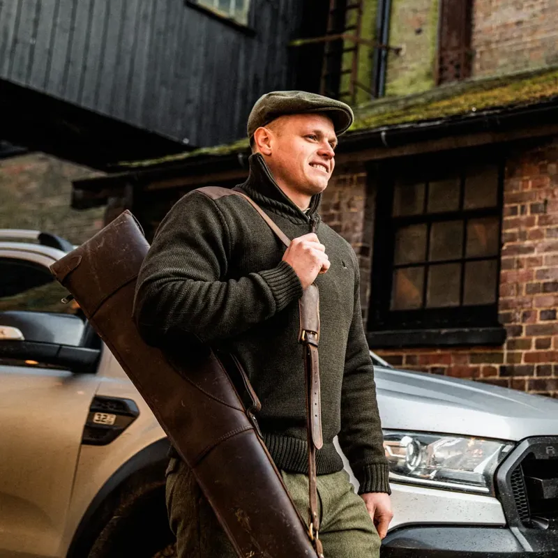 Seeland Haze Windbreaker Knit Jumper in Grizzly Brown-4