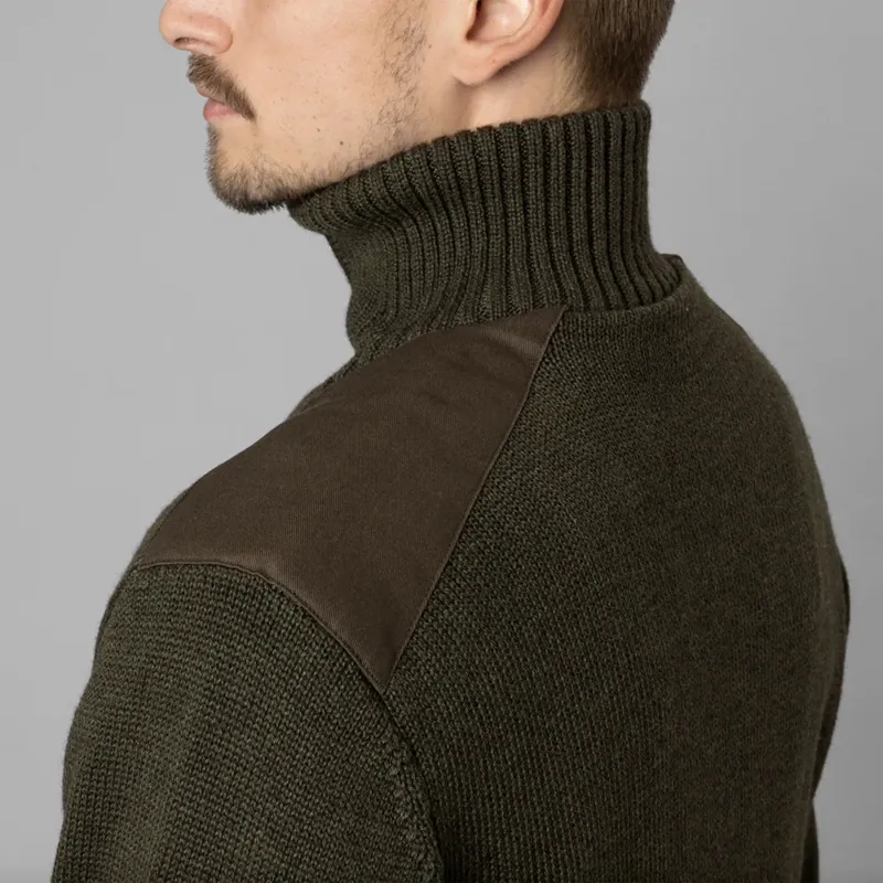 Seeland Haze Windbreaker Knit Jumper in Grizzly Brown-2