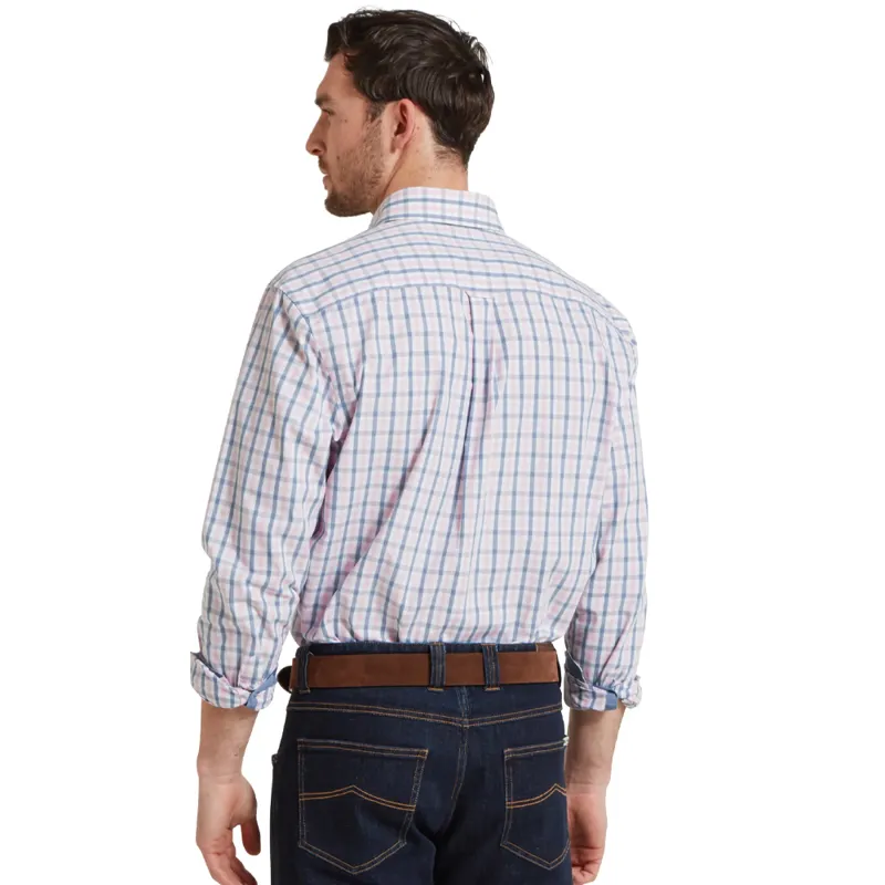 Schöffel Hebden Tailored Shirt in Dark Denim/Pink-2