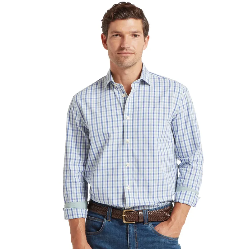 Schöffel Hebden Tailored Shirt in Mist Blue/Vintage Indigo-1