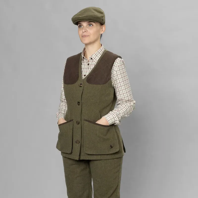 Seeland Hillside Harriet Ladies Waistcoat in Green Moss-2