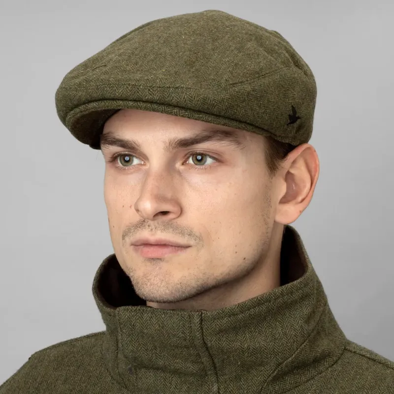 Seeland Hillside Sixpence Cap in Moss Green-2
