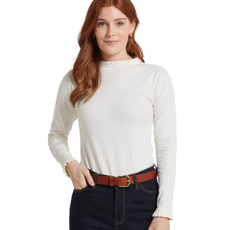 Schöffel Ladies Ilkley Top in Soft White-1