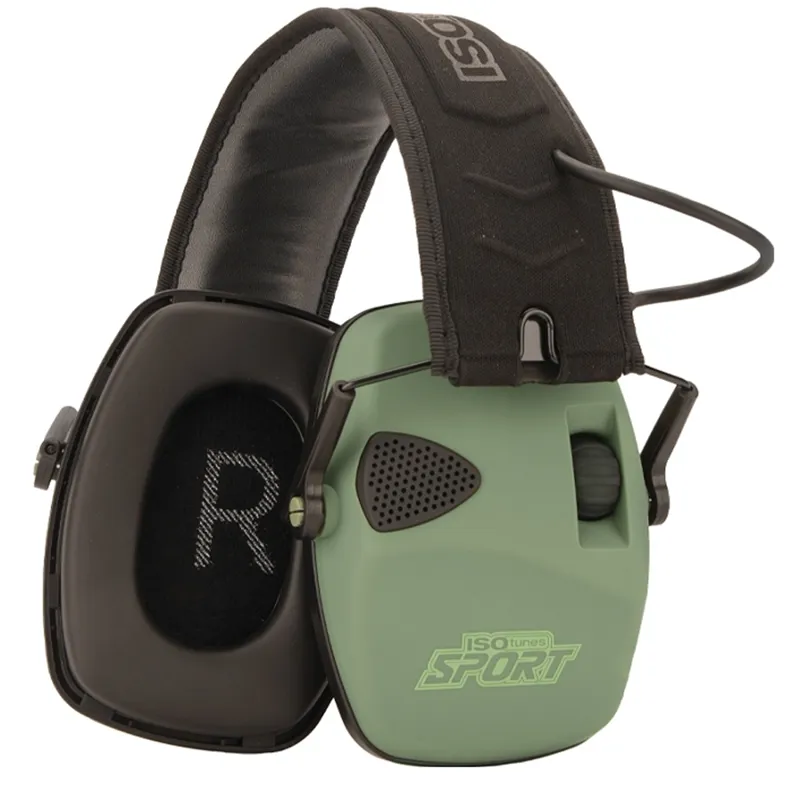 ISOtunes Defy Slim Basic Ear Defenders in Green
