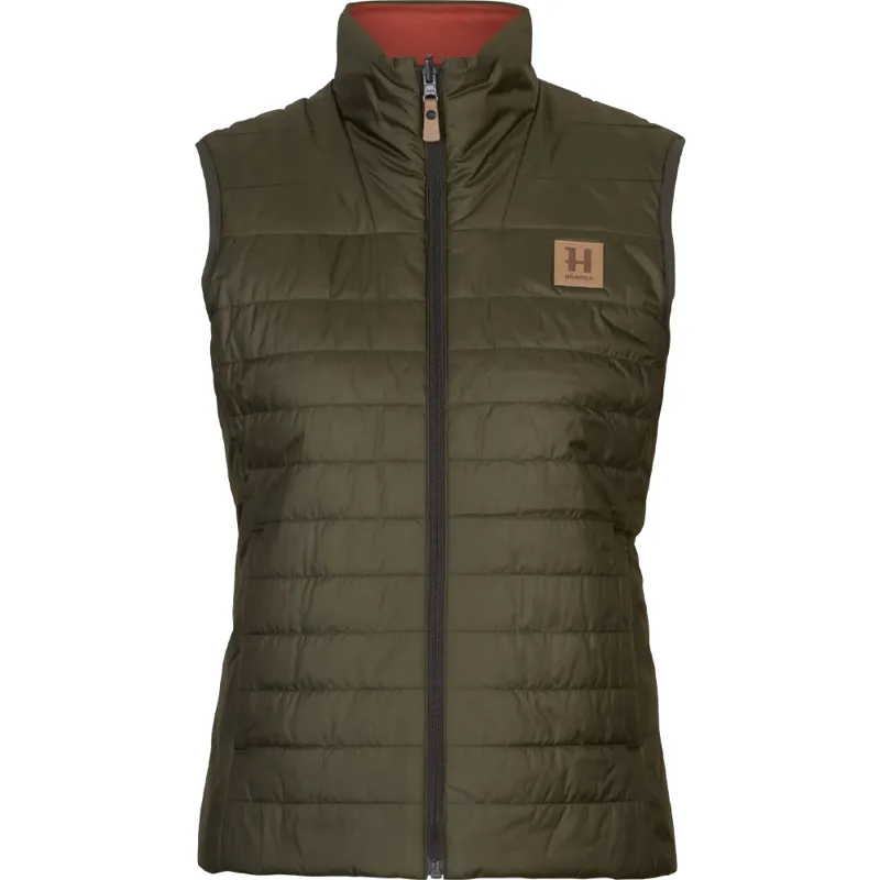 Härkila Ladies Kalix HSP Waistcoat in Willow Green/Arabian Spice